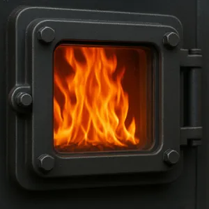 זכוכית חסינת אש לתנורים תעשייתיים לפי מידה