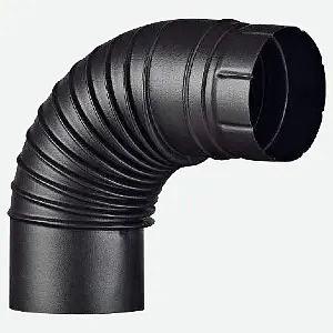 זווית 90 מעלות אמייל שחורה