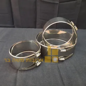 חבק הידוק נירוסטה לארובות מערכת שחרור עשן