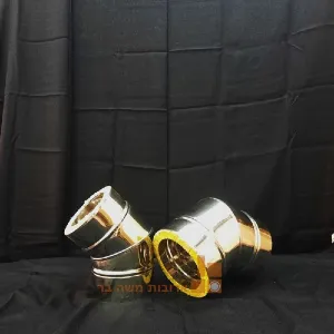 זווית 45 מעלות מבודדת נירוסטה למערכת שחרור עשן