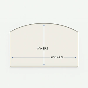 זכוכית לקמין לפי מידה לדגם Gotul F 400