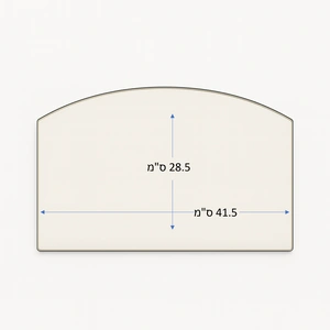 זכוכית לקמין לפי מידה לדגם Jotul F 5T