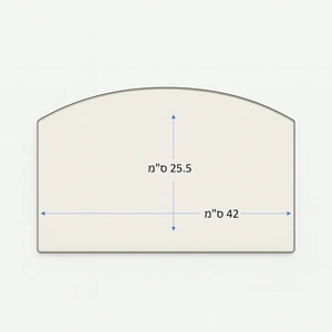 זכוכית לקמין לפי מידה לדגם Nestor Martin Oxford 120 Oil
