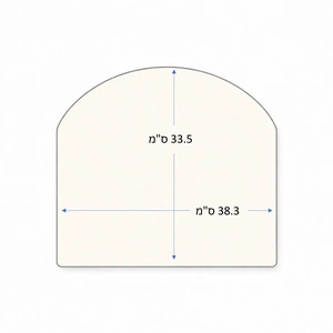 זכוכית לקמין לפי מידה לדגם Nestor Martin Oxford 72 Gaz